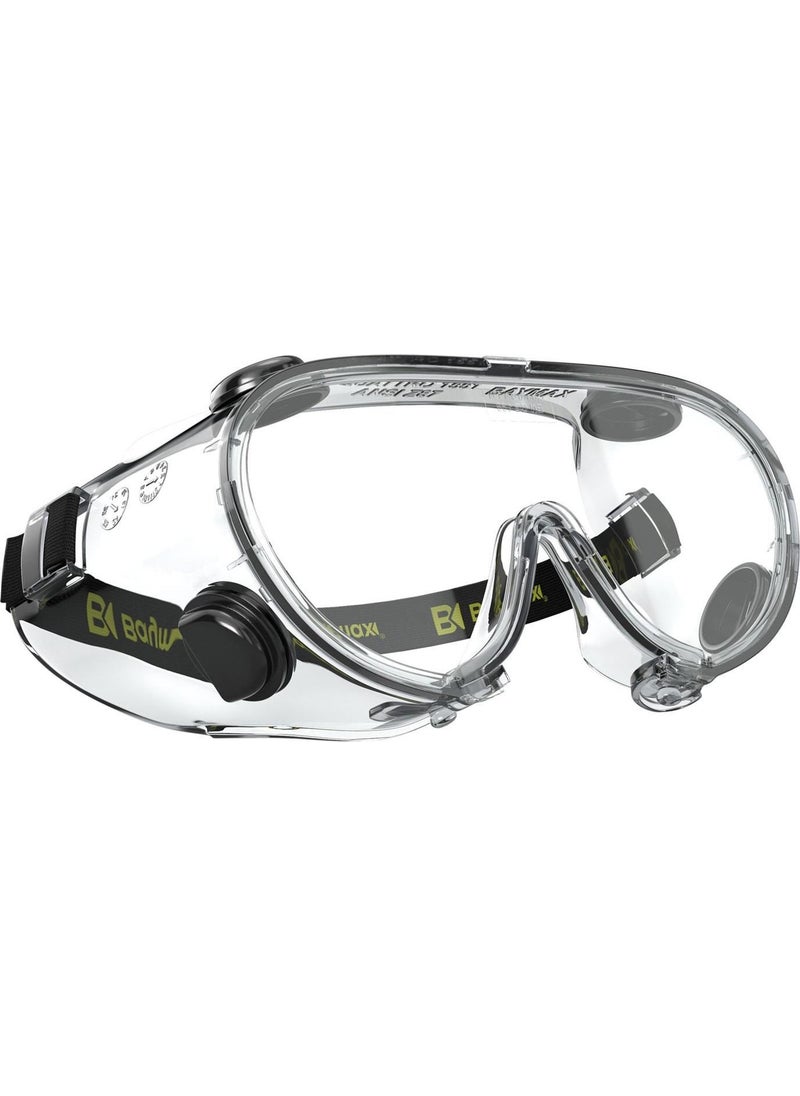 Baymax S1551 Vented Protective Glasses Google Work Glasses Transparent  - Image 3