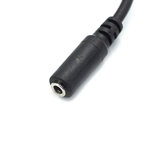 Hxchen 2Pcs Micro 5Pin Male to 3.5mm Female AUX Audio Cable Cord for Headset Adapter Active Clip Mic Microphone (Micro 5P Male to 3.5mm Female) - Image 2