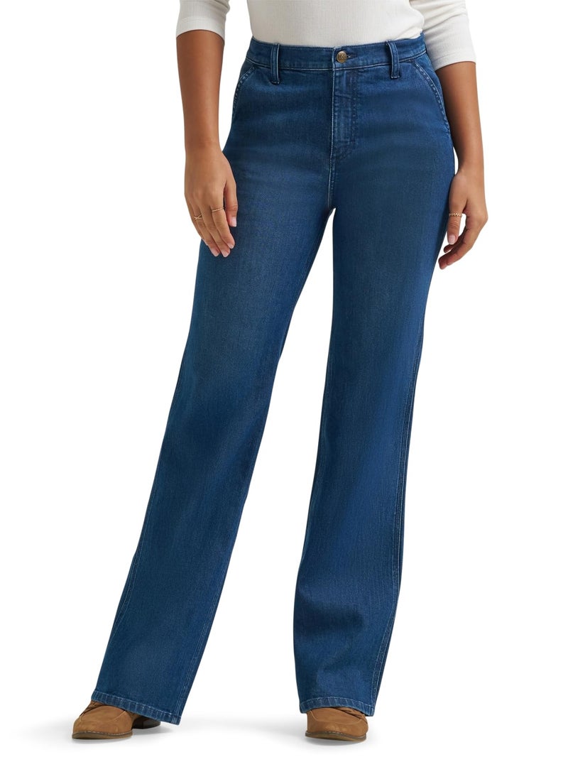 Lee Women's Legendary A-Line Jean, Shady Boots, 12 Long - Image 1
