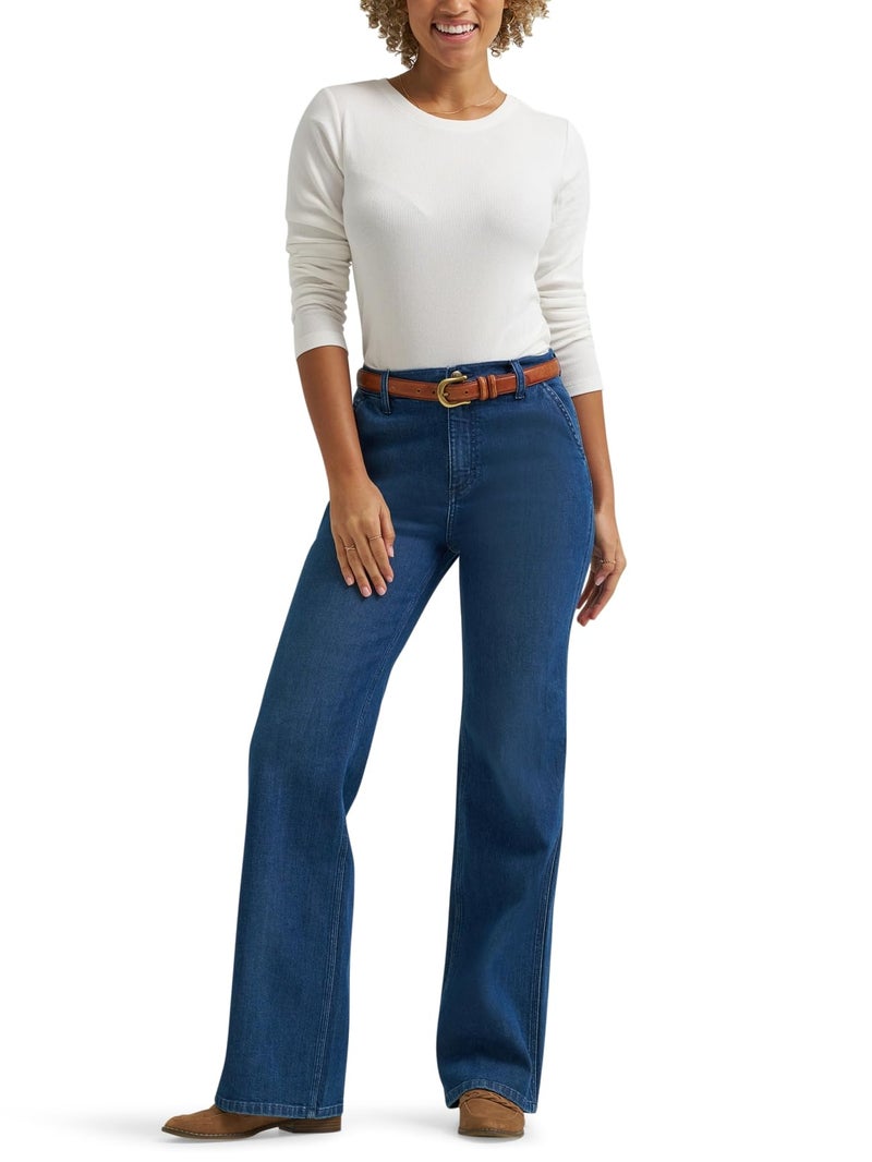 Lee Women's Legendary A-Line Jean, Shady Boots, 12 Long - Image 2