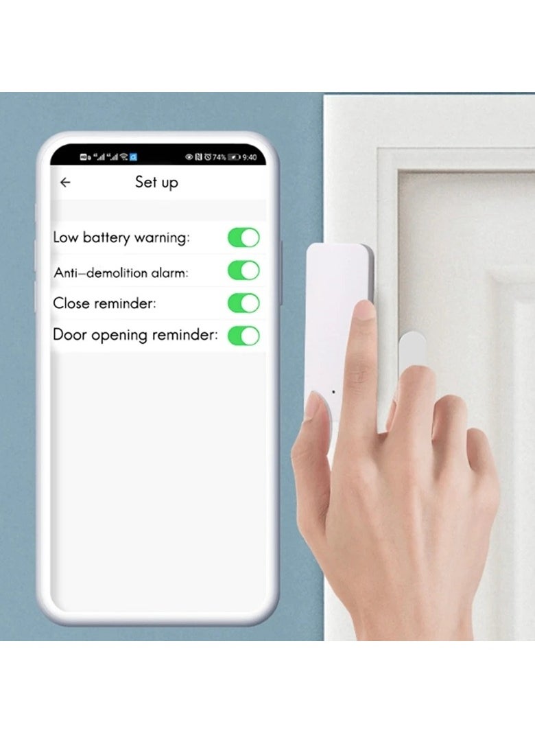 Generic - Wi Fi Sensor And Alarm When Opening Or Closing Doors Or Windows Via The Tuya Smart Application On Your Mobile Phone - Image 1