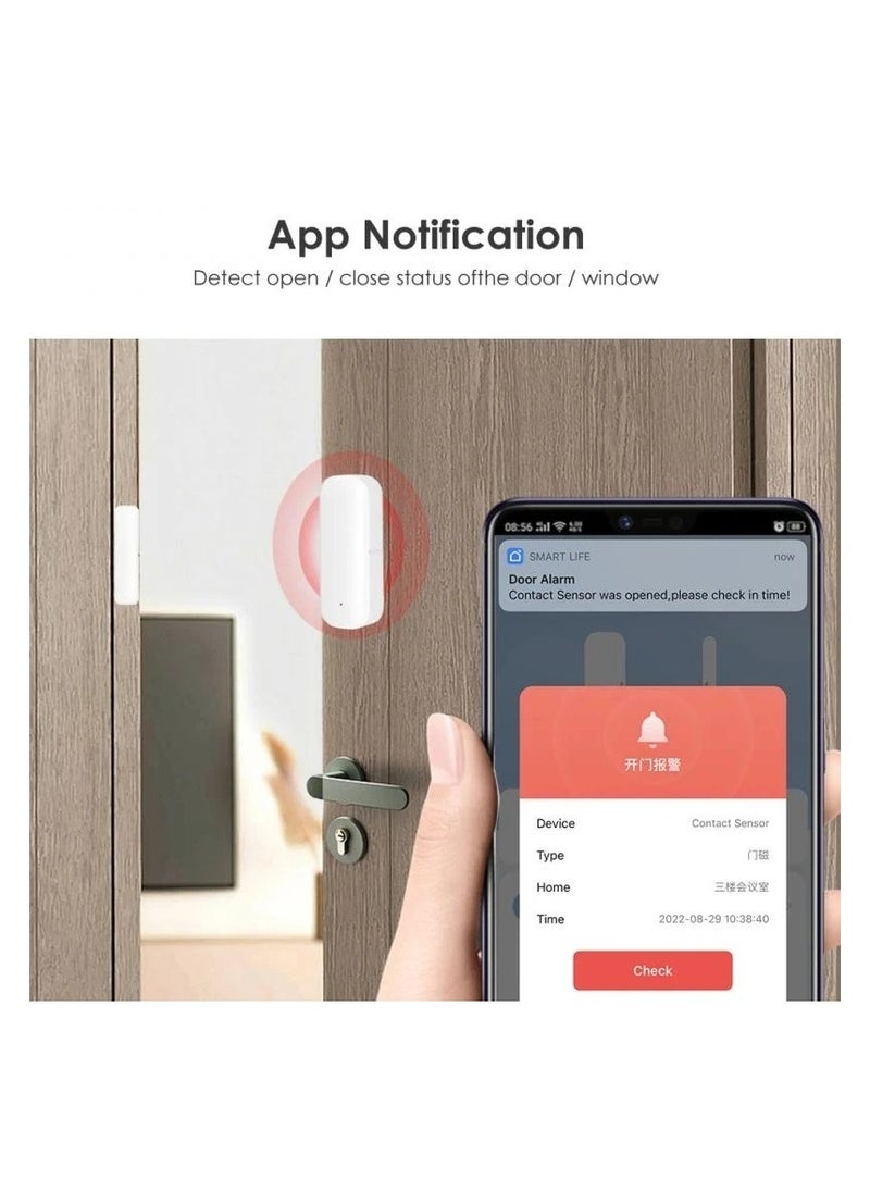 Generic - Wi Fi Sensor And Alarm When Opening Or Closing Doors Or Windows Via The Tuya Smart Application On Your Mobile Phone - Image 1