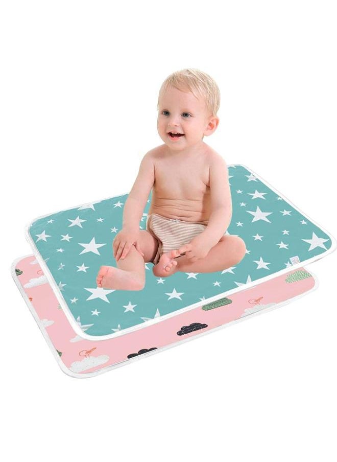 Moro Moro Baby Waterproof Changing Pad, 50x70 cm, Soft Cotton Surface  - Image 1