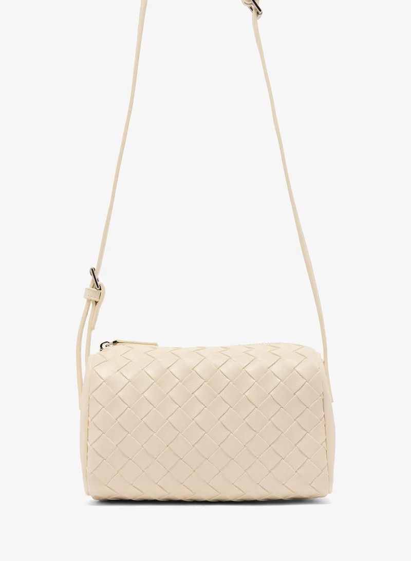 Ginger Woven Texture Shoulder Bag