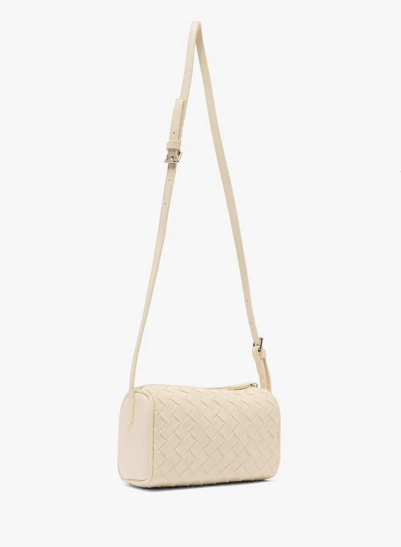 Ginger Woven Texture Shoulder Bag