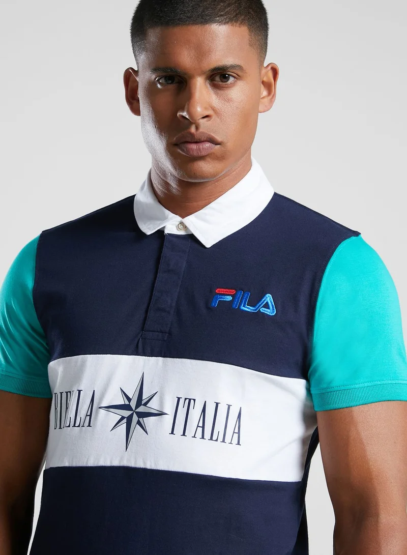FILA Binnacle Colour Block Polo