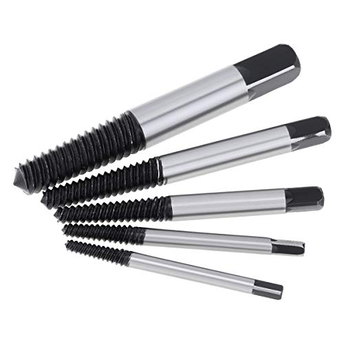 OriGlam 5PCS Screw Extractor Easy Out Set Drill Bits, Guide Broken Damaged Bolt Remover Tools Kit Set 3-9mm - Image 4