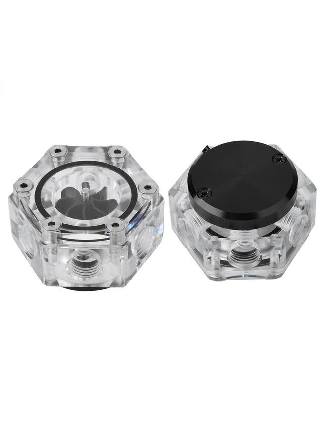 Thoraya 6 Way Acrylic Flow Meter Indicator G1/4 Threaded For PC Computer Liquid Water Cooling  - Image 2