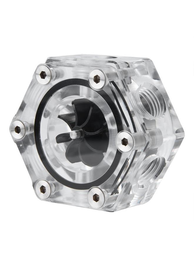 Thoraya 6 Way Acrylic Flow Meter Indicator G1/4 Threaded For PC Computer Liquid Water Cooling  - Image 5