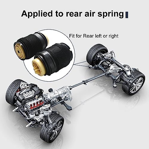AIRSUSFAT Rear Right Left Air Suspension Spring Bag Compatible with Mercedes E- CLS-CLASS W212 W218 E250 E350 E400 E550 E63 AMG Rear Air Spring A2123200725 A2123200825 2123203725 2012-2014 - Image 2