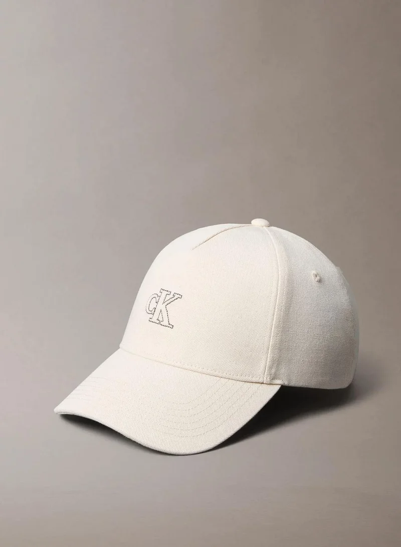 Cotton Canvas Monogram Baseball Cap