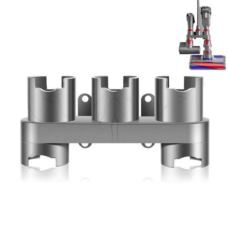 Charlux Accessory Holder Compatible with Dyson V7 V8 V10 V11 V15 Gen5 Vacuum Cleaner Attachment Holder Docking Station Wall Mount Grey 1 Pack