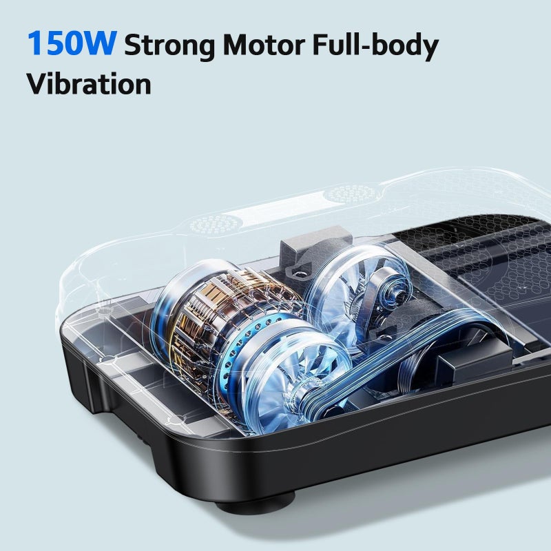 Trekora Vibration Plate Exercise Machine, Vibrating Fitness Platform for Lymphatic Drainage, Full Body Shaker Workout Equipment, Vibrate Fitness Platform for Home Women Men Exercise Gym (White) - Image 3