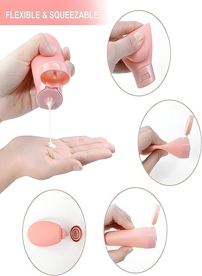 CLICKSWIFT عبوات ضغط مانعة للتسرب من كليك سويفت، زجاجات ضغط قابلة لإعادة التعبئة، زجاجات ضغط صغيرة الحجم للشامبو واللوشن ومستحضرات التجميل - متعددة الألوان، قطعتان - Image 4