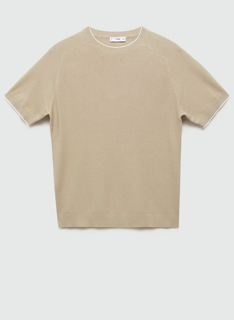 مانجو مان Crew Neck T-Shirt