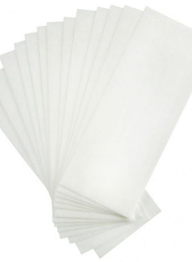 Suoirblss 100 PCS Wax Strips Hair Removal Waxing Strips Facial Body Epilating Strips Non Woven Wax Strip for Face Legs Underarms Body and Bikini for Home or Beauty Salon - Image 1