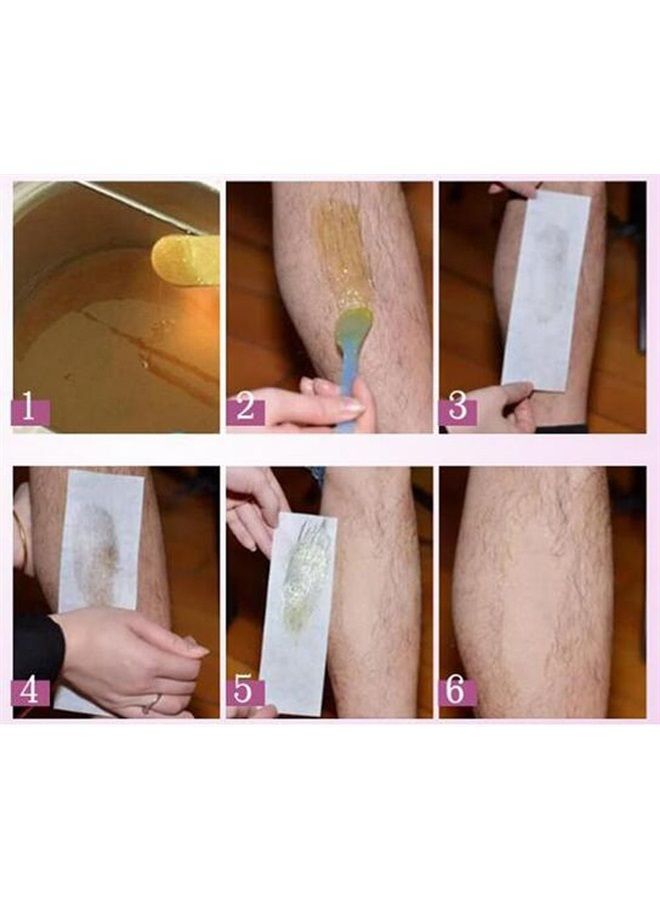 Suoirblss 100 PCS Wax Strips Hair Removal Waxing Strips Facial Body Epilating Strips Non Woven Wax Strip for Face Legs Underarms Body and Bikini for Home or Beauty Salon - Image 3