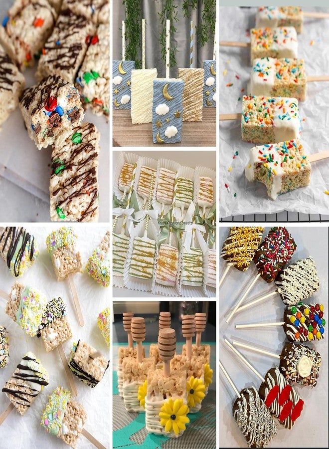 Sidosir Rice Krispies Silicone Mold for Rice Krispies Treats Baking, 6-Cavity Granola Cereal Bars Mold for Chocolate Cheesecake Brownie - Image 4