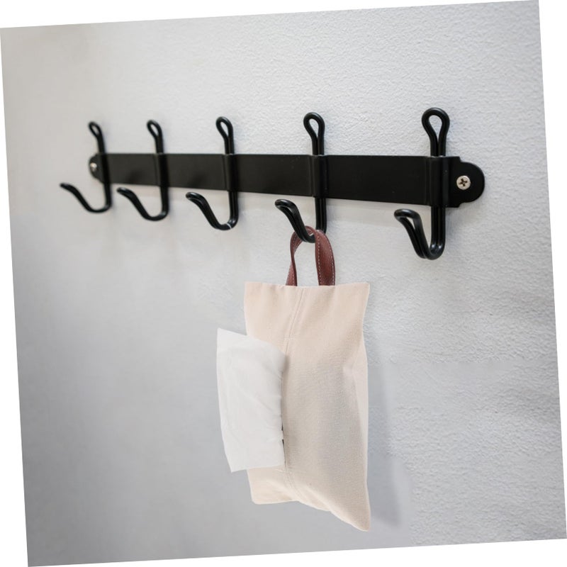 Universal Black Car Tissue Box Holder Hanging Space Saving Vehicle Napkin Storage - Image 5