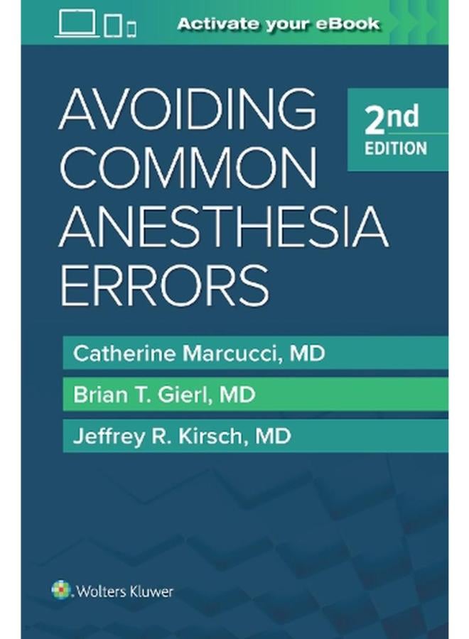 Avoiding Common Anesthesia Errors Ed 2