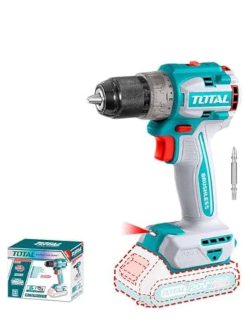 توتال شنيور بطاريه 20 فولت 60 نيوتن بدون بطاريه و شاحن - TDLI206021 - Total - Image 1