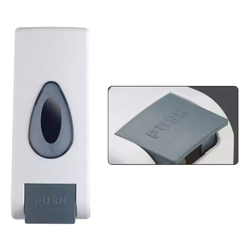 Bath Guru Bathroom Abs Plastic Soap Shampoo Conditioner Lotion Gel Dispenser Wall Mounted 350 Ml (Set of 3, Push White) - Image 4