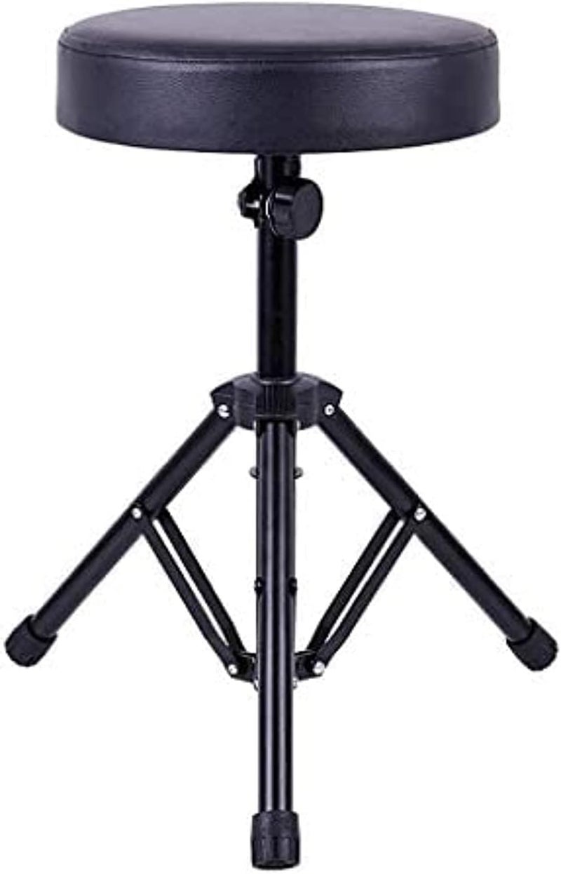 Megarya Adjustable Drum Playing Folding Stool in Black - Image 1