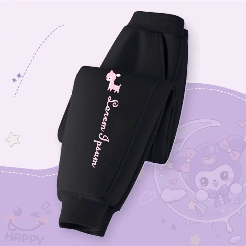 Children'S Pants Western Style All-Match Girls Trousers Girls' Sports Korean Style Outer Wear Trendy Sweat Pants - Image 1