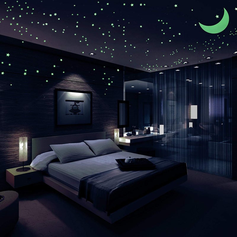 DreamKraft Glow Wall Self-Adhesive Sticker Starry Night Design (Vinyl,Neon, 30cms x 24cms,422 Stickers) - Image 4
