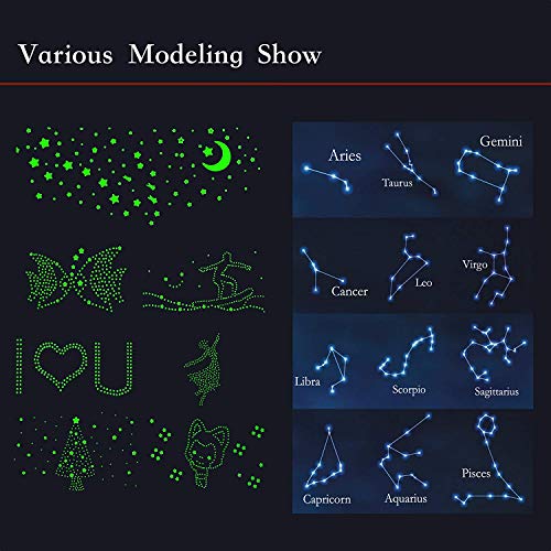 DreamKraft Glow Wall Self-Adhesive Sticker Starry Night Design (Vinyl,Neon, 30cms x 24cms,422 Stickers) - Image 3