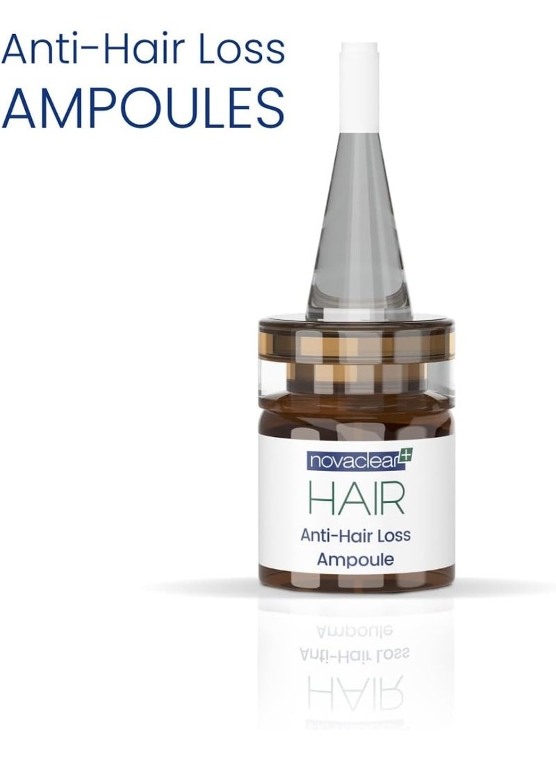 Novaclear Anti-Hair Loss Ampoules – Intensive Hair Fall Control with Baicapil™, Botanical Extracts & Strengthening Actives – 15 x 5 ML - Image 2