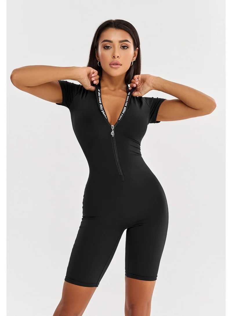 Bona Fide Bona Fide Women’s One Piece Workout Jumpsuit – Athletic Romper with Tummy Control & Lifting Effect