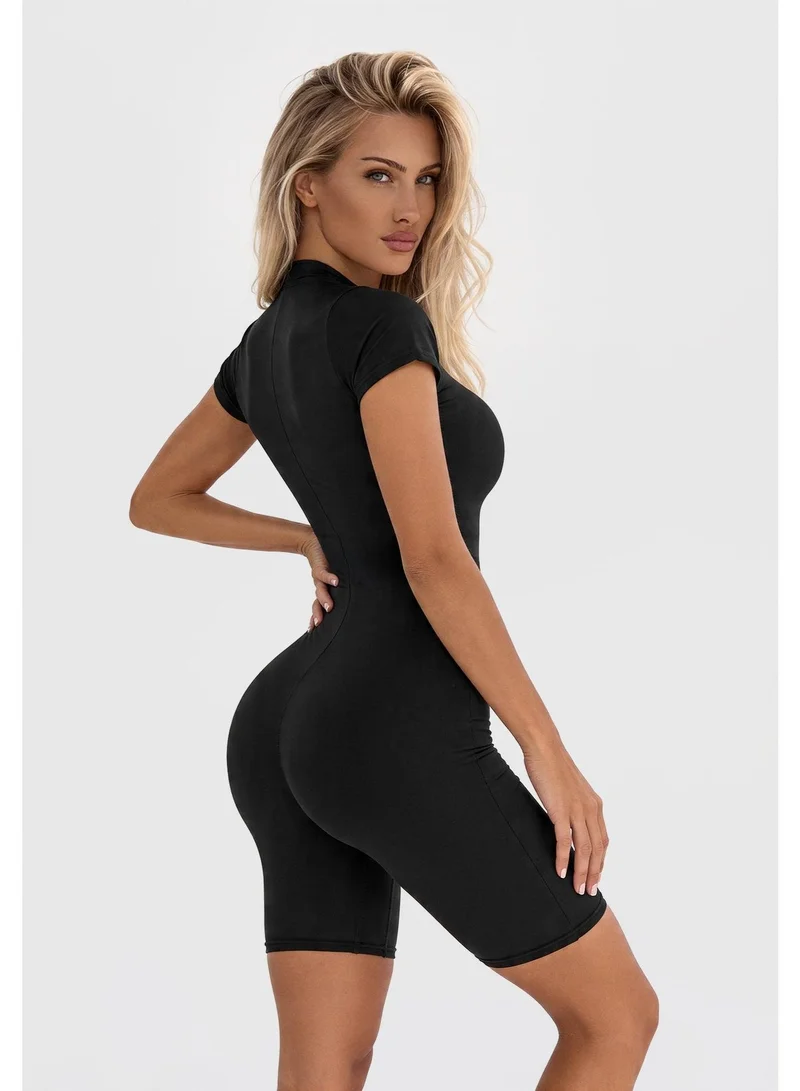 Bona Fide Bona Fide Women’s One Piece Workout Jumpsuit – Athletic Romper with Tummy Control & Lifting Effect