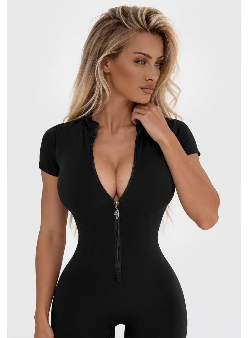 Bona Fide Bona Fide Women’s One Piece Workout Jumpsuit – Athletic Romper with Tummy Control & Lifting Effect