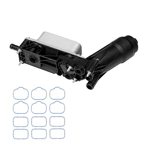 Gledewen Engine Oil Cooler Oil Filter Housing Adapter Assembly | for 2011-2013 Dodge Jeep Chrysler 3.6L V6 Engine | Replaces# 5184294AE, 5184294AC, 5184294AD, 5184304AD, 5184304AE, 5184304AF - Image 5