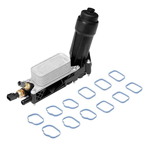 Gledewen Engine Oil Cooler Oil Filter Housing Adapter Assembly | for 2011-2013 Dodge Jeep Chrysler 3.6L V6 Engine | Replaces# 5184294AE, 5184294AC, 5184294AD, 5184304AD, 5184304AE, 5184304AF - Image 1