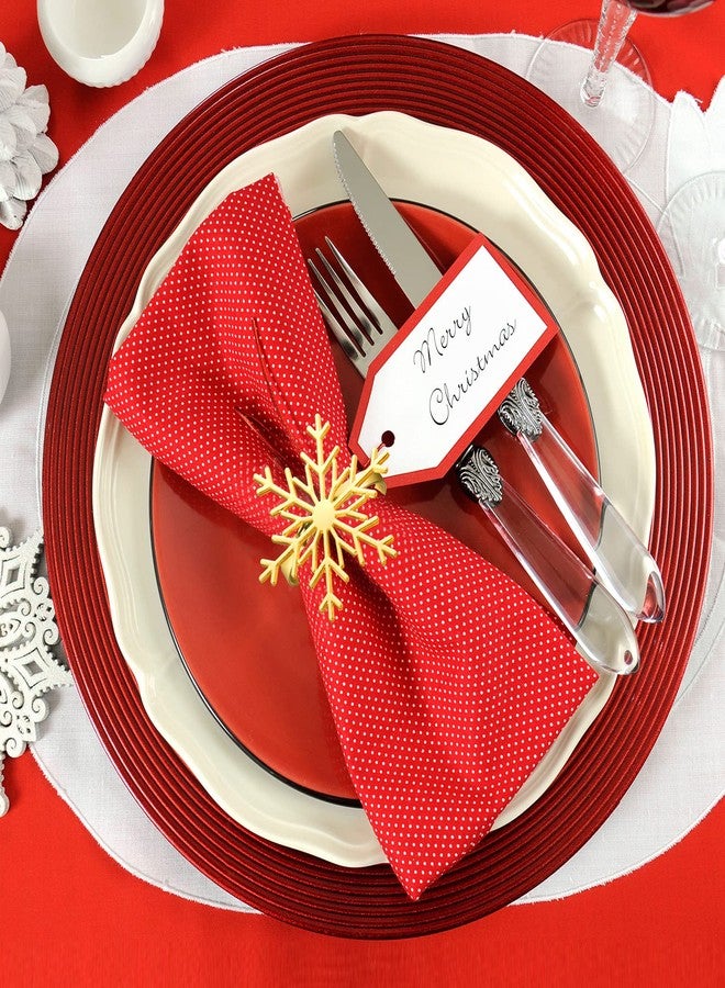 ELECLAND 12Pcs Gold Christmas Napkin Rings - Deer and Snowflake Holders for Xmas Dinner Tables, Winter Party Decorations - Image 4