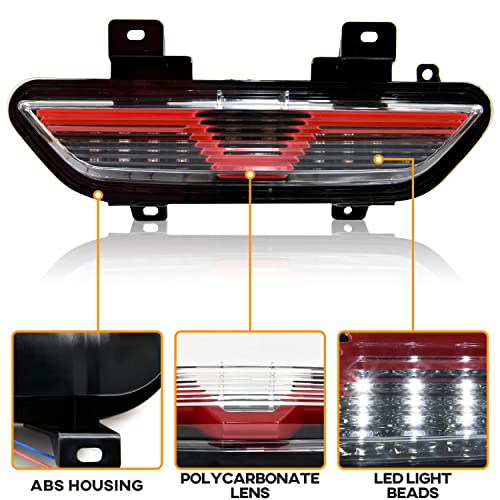 KEWISAUTO Backup Light for 2018-2021 Ford Mustang, LED Red Tube 3rd Brake Light Center Parking Lamp Rear Running Reverse Back Up Lamp for Ford Mustang 2018-2021 Accessories (1PCS) - Image 3