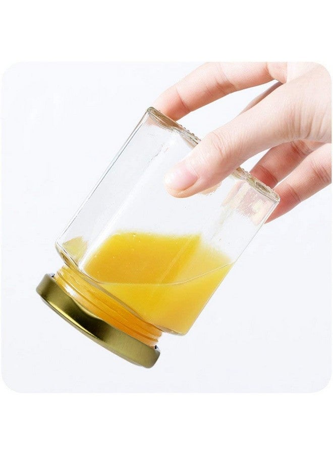 Encheng 4 oz Clear Hexagon Jars,Small Glass Honey Jars With Lids(Golden),Mason Jars For Herb,Foods,Jams,Liquid, Spice Jars For Storage 30 Pack - Image 3