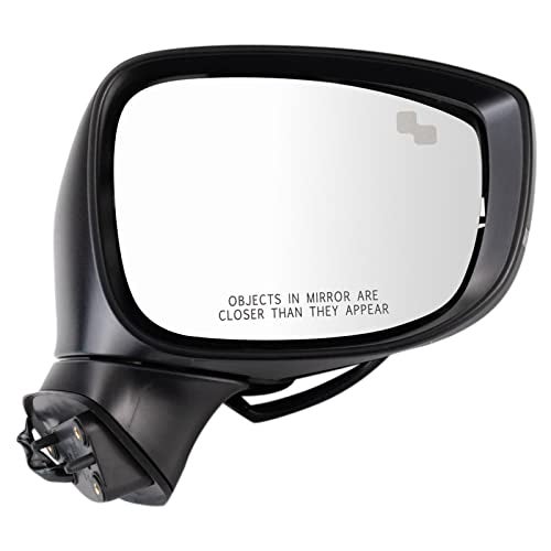 TRQ Right Mirror without Heat Power Folding Passenger Side Compatible with 2019-2023 Mazda CX-5 MA1321243 - Image 1