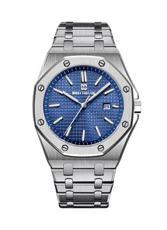 Waterproof Quartz Wrist Watch for Men - BN3018G-SilverBlue