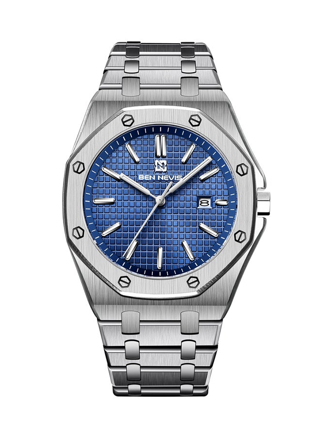 BEN NEVIS - Waterproof Quartz Wrist Watch for Men - BN3018G-SilverBlue - Image 1