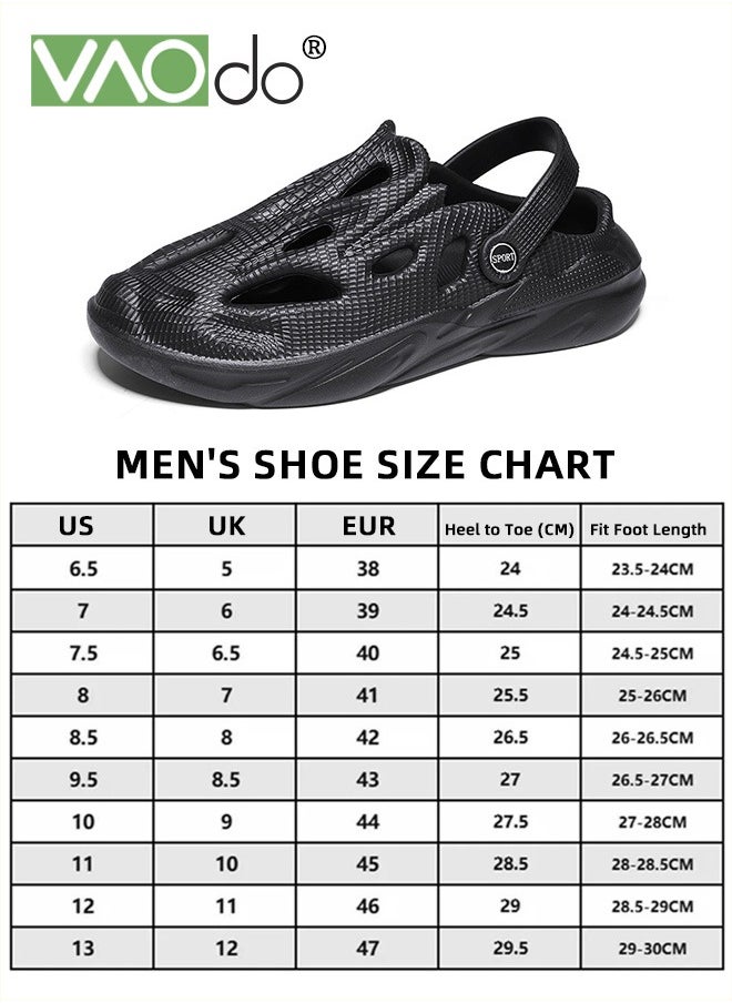 VAOdo - Men's Arch Support Clogs Slip-on Garden Shoes Cushion Plantar Fasciitis Sandals Non-Slip Beach Slippers Outdoor Indoor Crocs - Image 1