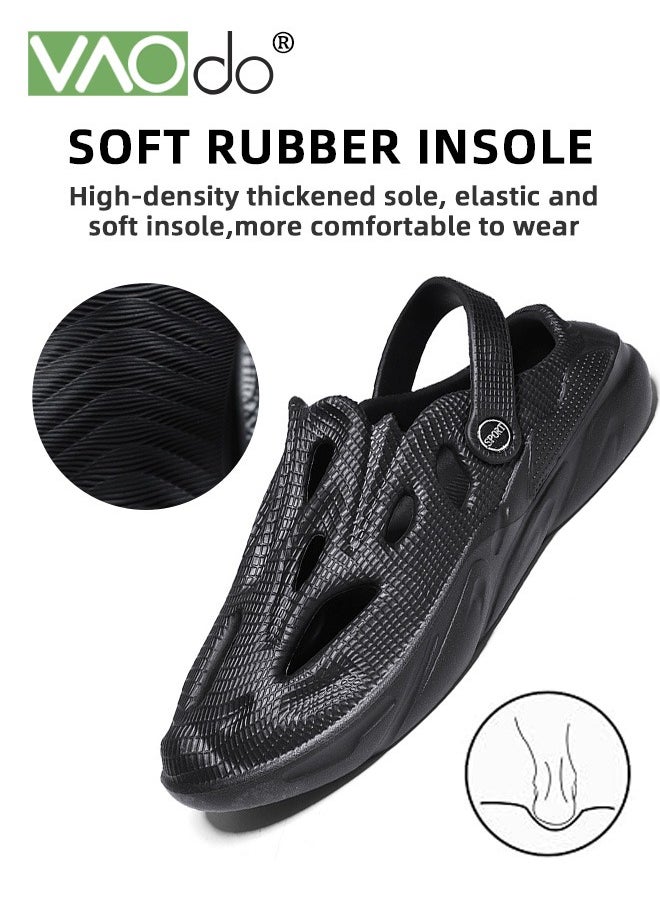 VAOdo - Men's Arch Support Clogs Slip-on Garden Shoes Cushion Plantar Fasciitis Sandals Non-Slip Beach Slippers Outdoor Indoor Crocs - Image 1