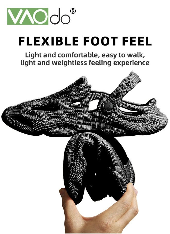 VAOdo - Men's Arch Support Clogs Slip-on Garden Shoes Cushion Plantar Fasciitis Sandals Non-Slip Beach Slippers Outdoor Indoor Crocs - Image 1