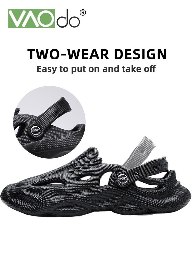 VAOdo - Men's Arch Support Clogs Slip-on Garden Shoes Cushion Plantar Fasciitis Sandals Non-Slip Beach Slippers Outdoor Indoor Crocs - Image 1