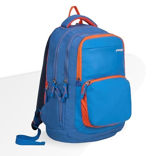 Provogue Pacer Smart laptop backpack with built-in rain cover, office backpack, travel bag, laptop bag for men and women with bottle holder and side pocket, with laptop sleeve, Denim Blue, 35 Ltr - Image 2