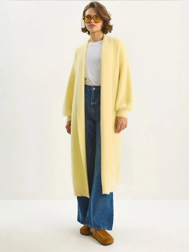 Bianco Lucci LUCCI Oversize Knit Cardigan