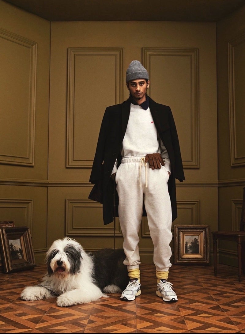 New Balance x Staud 990V3 Retro Sneakers Beige/White | Unisex Running Athlesiure/Colorblock Sneakers Shoes for Men/ Women/Teens | Lightweight Design with Breathable Mesh | All-Day Comfort Casual Shoes - Image 4