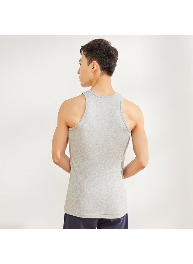 Your Sun Yiershuang 100% Pure Cotton Ribbed Men's Tank Top, All-season High-elasticity Breathable Pajama Undershirt, Men's Undershirt - Image 4